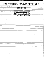 Sony STR-6065 - Owners Manual 